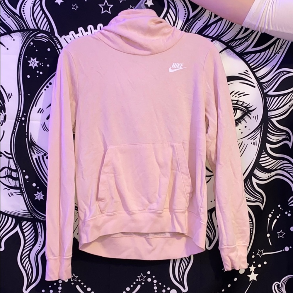 Funnel Neck Light Pink Nike Hoodie